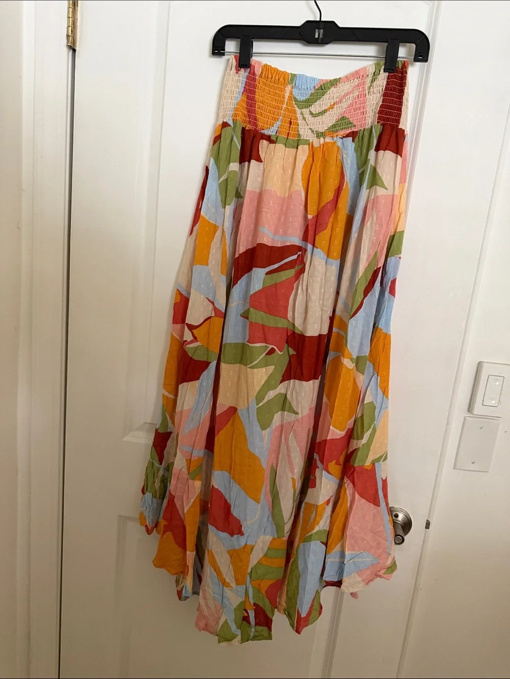 Christian Siriano Multicolor Abstract Button-Front Maxi Skirt - Picture 2 of 7